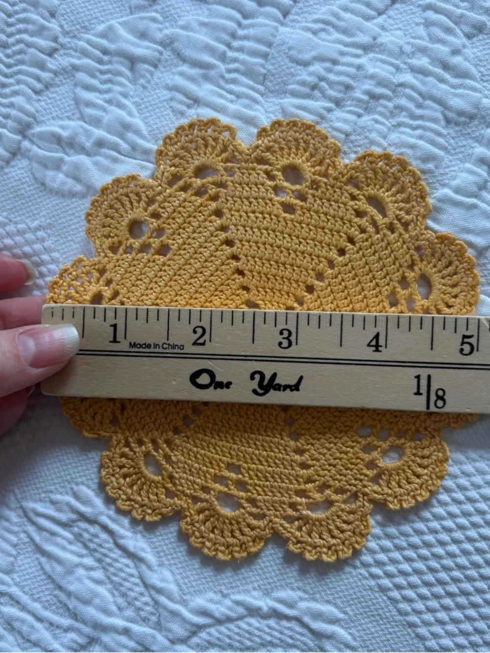 Vintage crocheted apron set handmade dish cloth pot holder housewife 50s